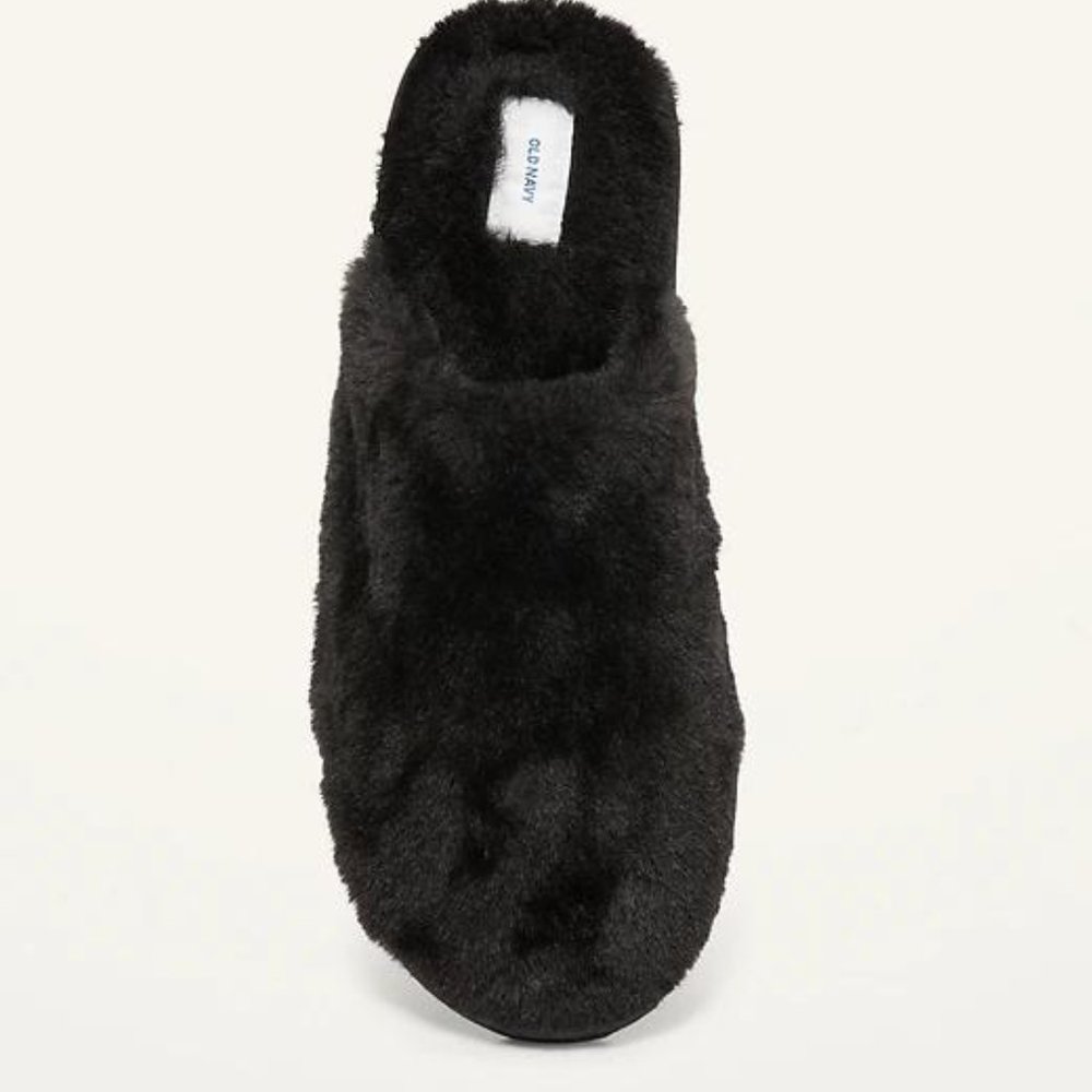 Old Navy Cozy Faux-Fur Mule Slippers for Women New - Picture 3 of 4